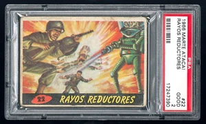 Tarjeta española mexicana argentina 1966 Marte Ataca 22 PSA 2 Argentina Mars Attacks - Imagen 1 de 2