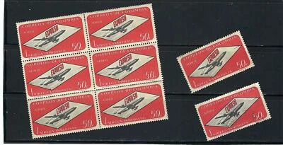 Avión jet y sobre'.- expreso colombia {8} 1963 mnh Foto 1 de 2