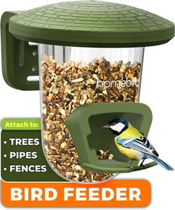 MOUNTABLE Bird Feeders for Small Birds - Bird Feeders Hanging for Walls, Fences - Picture 1 of 14