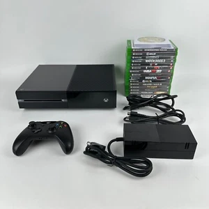 Xbox One 500GB schwarzes Konsolensystem Modell 1540 mit Controller, Kabeln & 22 Spielen - Bild 1 von 23