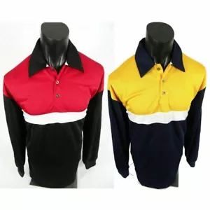 Herren Polo T-Shirt blau gold oder rot schwarz gestreift WEATHERGEAR RETRO ORIGINAL - Bild 1 von 7