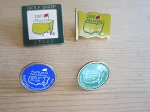 Masters Pins and Ball Markers 2007,2000,1984,1978 - Picture 1 of 2