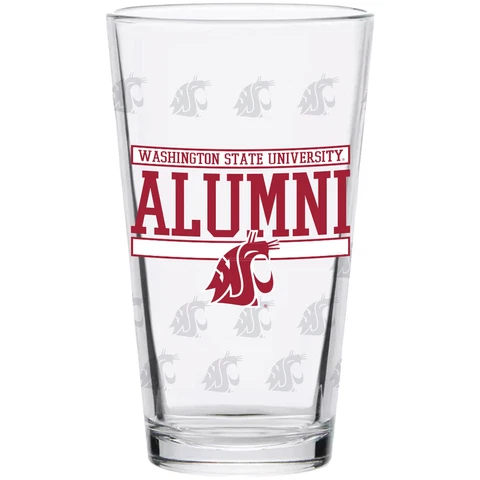Washington State Cougars 16oz. Repeat Alumni Pint Glass Cover