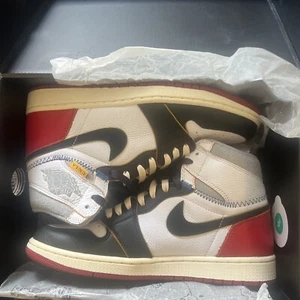 Size 8.5 - Jordan 1 Retro NRG x Union LA High Black Toe - Picture 1 of 9