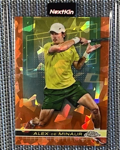 Alex De Minaur 2024 Topps Chrome SAPPHIRE ORANGE REFRACTOR LOW POP /25 #98 - Picture 1 of 3
