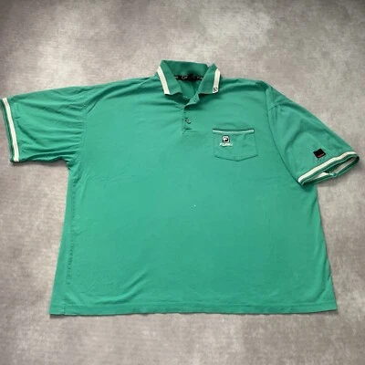 Vintage 90s FUBU Polo Shirt Size XXL Pocket Logo 2000s Solid Green - Image 1 of 4
