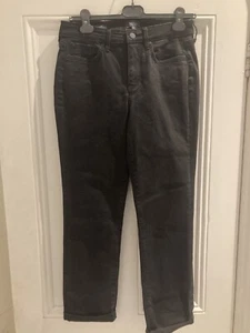 NYDJ Damenjeans Sheri Slim Straight High Waist UK 10 schwarz - Bild 1 von 5