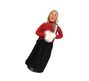 Byers Choice Ltd The Carolers 1995 Woman Fur Muff Signed Numbered 19/100 - Picture 1 of 14