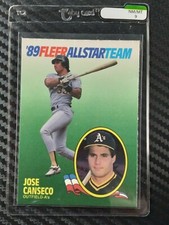 1989 Fleer Jose Canseco All Star Team #2 of 12 - Taby Card™ MT 9