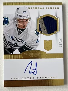 2013-14 Panini Dominion ROOKIE Auto Patch #188 Nicklas Jensen #'d/50 - Imagen 1 de 2