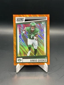 2022 Panini Score Football Ahmad Sauce Gardner Lava Parallel Jets /599 RC - Picture 1 of 2