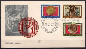 Vatican 1975 Congress of Christian archeology Christ History FDC - Picture 1 of 1