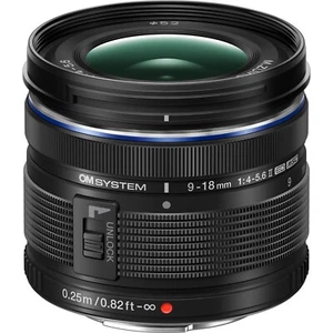 OM System M.Zuiko Digital ED 9-18mm F/4-5.6 II MFT (Black) Lens *NEW* - Picture 1 of 2