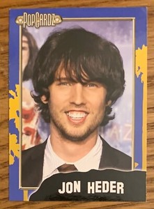 JON HEDER, RARE ! 2008 "POP-CARDZ" CARD 