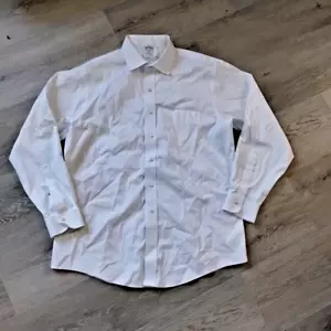 Brooks Brothers Supima Cotton Hemd 17 XL weiß Knopfleiste Langarm klassisch - Bild 1 von 9