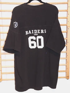 NFL Originals Circa 60 OAKLAND RAIDERS Black T-SHIRT 2XL Embroidered Letters EXC - Bild 1 von 7