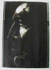 Grande lithographie d'une tête d'homme de profil / vers 1970 / Edward Corbett ?