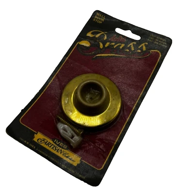 IVES ARTISAN COLLECTION WALL DOOR STOP SOLID BRASS C407-1/2 B3-B5-B26 NEW ⭐ - Image 1 of 4