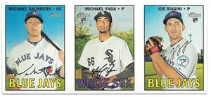 2016 Heritage 1967 Ad Panels Box Loader Michael Saunders/ Michael Ynoa/Joe Biagi - Picture 1 of 1