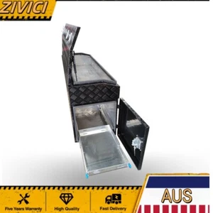 1400mm L x 500mm W x 730mm H Caravan Trailer Tool Box For Generator & Webber BBQ - Picture 1 of 5