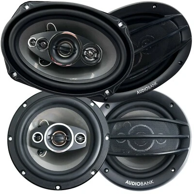 4X Audiobank ELITE 6x9" 700W Max + 6.5" 400W Max Coaxial COMPETION Car Speakers