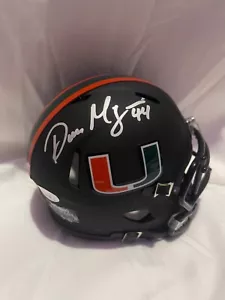 Minicasco firmado por Miami Hurricanes por Dan Morgan JSA - Imagen 1 de 2
