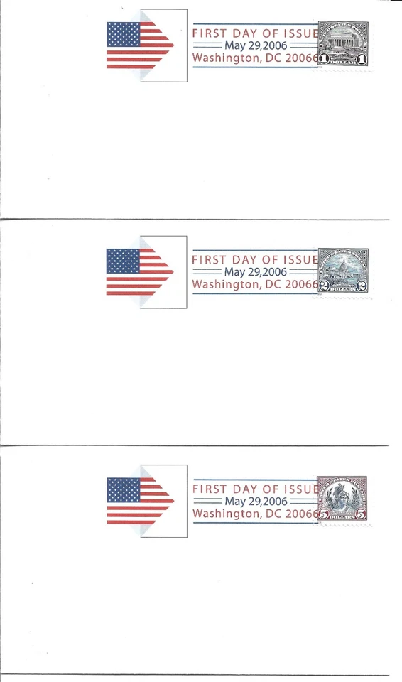 2006 FDC, $1.00, 2.00,5.00, WORLD PHILATELIC EXHIBITION - Image 1 of 1