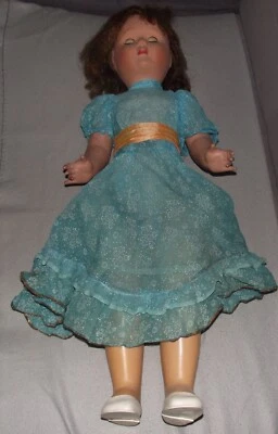 ANCIENNE POUPEE CELLULOÏD XX ème YEUX DORMEURS - Photo 1/4