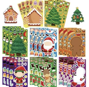 Weihnachts-Themenaufkleber Aktivität (UK-VERKÄUFER) - Bild 1 von 4