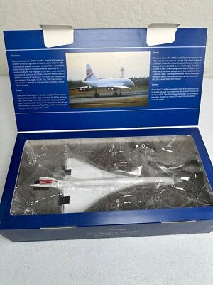 MODELO DIECAST HOGAN WINGS (G-BOAB/HG8843AB) BRITISH AIRWAYS CONCORDE ESCALA 1:200 Foto 1 de 4