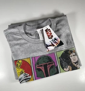 Star Wars Hemd Herren grau 2XL Yoda Mandalorian Darth Vader R2D2 Chewbacca - Bild 1 von 9