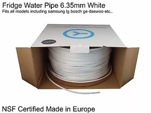 Tubo de agua de filtro de nevera de 1/4" 6 mm se adapta a todos LG Samsung GE Bosch Daewoo, RO - Imagen 1 de 2