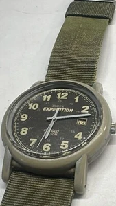 2006 VTG Timex 37MM Military Field Quartz Watch Unisex Resin Nylon NR for PARTS - Picture 1 of 5