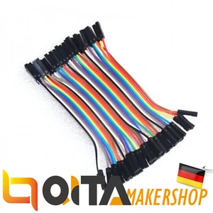 Jumper Wire Kabel 40p 10cm Female to Female Steckbrücken Steckbrett QITA