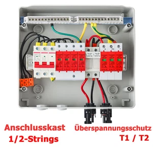 Solar Anschlusskasten Überspannungsschutz Photovoltaik Trennschalter Ableiter DC - Bild 1 von 33