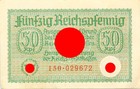 Deutsches Reich Geldschein BANKNOTE - 50 Reichspfennig 1939-1945 Rosenberg: 550