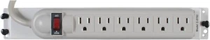 Channel Vision 6-Outlet Power Strip on Bracket, Vertical Plugs C-0702 - Picture 1 of 1