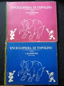 ENCICLOPEDIA DI TOPOLINO VOL.1 PART.1 E 2 I MAMMIFERI DUE ALBUM FIGURINE 1959 I - Foto 1 di 17