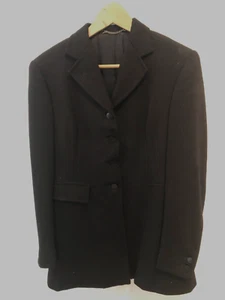 Dege & Skinner Ladies black hunt coat size 38" - Picture 1 of 6