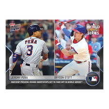 2022 Topps Now World Series Matchup #WSM-4 Jeremy Pena Bryson Stott Presale