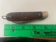Old KaBar-1/45 Wood Handled Pocket Knife -2 Blades-USA Made
