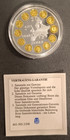 Sondermünze 10 Jahre Euro 2008 Cu versilbert teilvergoldet PP mit Zertifikat