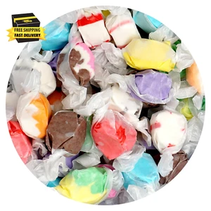 Salt Water Taffy Assorted Mix, 2 Pound Bulk Bag, 10 Assorted Flavors, Individual - Picture 1 of 4