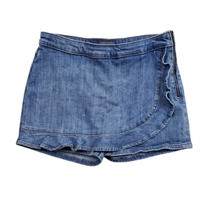 DL1961 Lola Skort Girls 16 Nimosa Denim Ruffle Skirt Shorts Side Zip - Picture 1 of 6