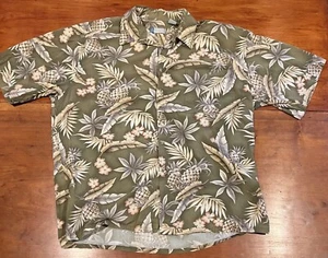 Half Moon Bay Pineapple Shirt Men’s XL Leaves, Pineapples Pattern - Picture 1 of 4