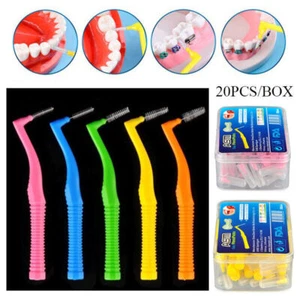 20PCS Interdental Brush Floss Sticks Tooth Floss Head Toothpick Cleaning - Picture 1 of 17
