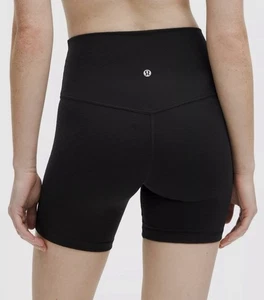 Lululemon Align High-Rise Biker Shorts Black Yoga Running Pilates Athletic - Picture 1 of 6