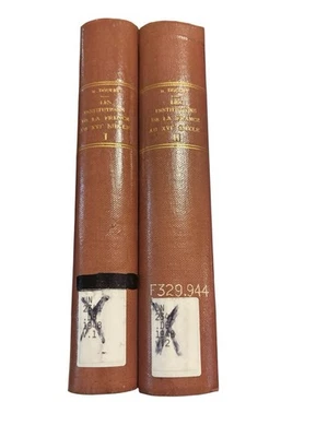 Doucet Les Institutions de la France au XVIe Siecle Vol 1-2 - Image 1 of 4