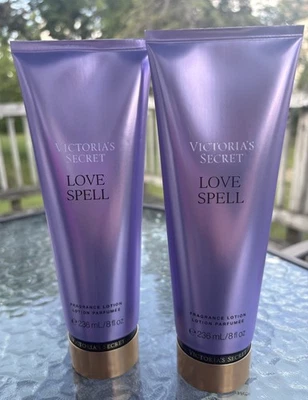 VICTORIA’S SECRET LOVE SPELL FRAGRANCE BODY LOTION CREAM 8 oz Pack Of 2 - Image 1 of 2