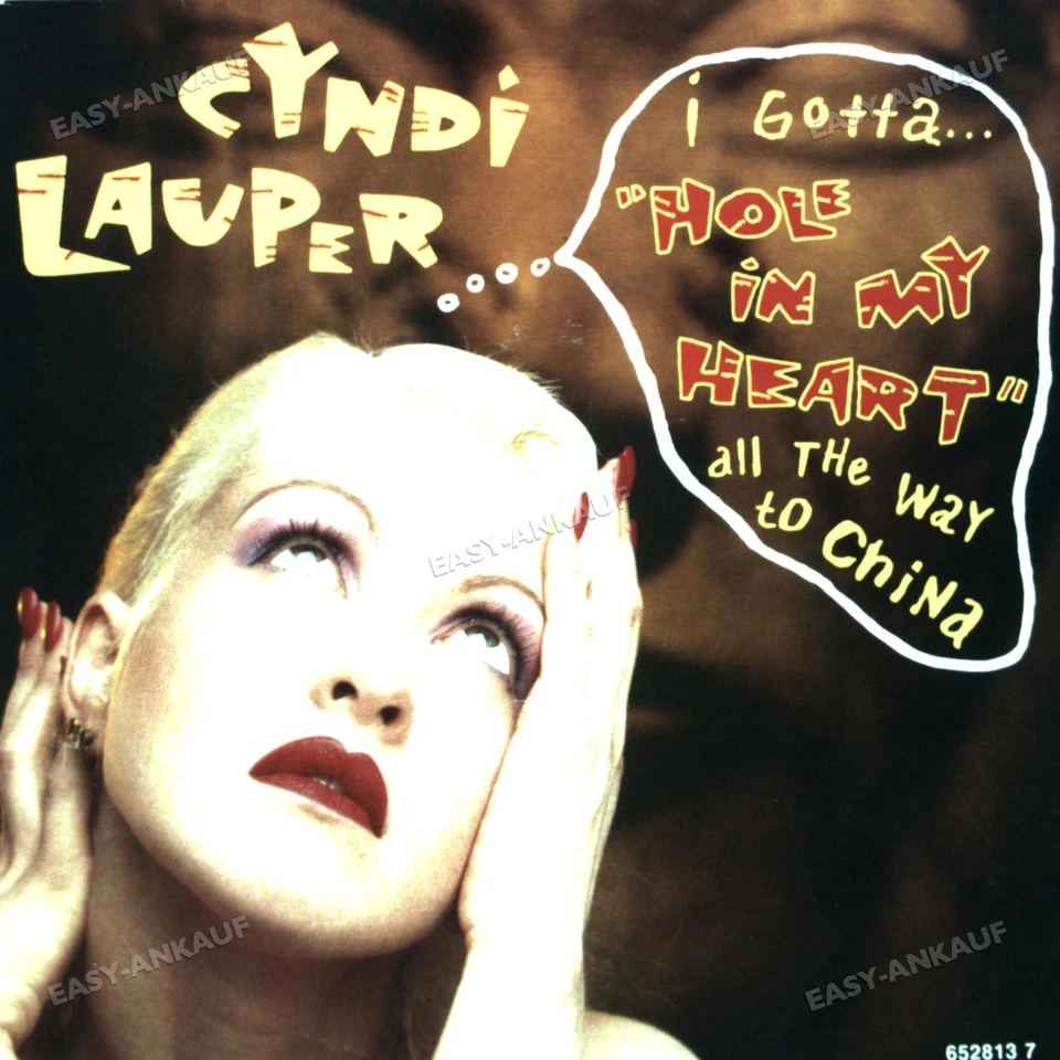 Cyndi Lauper - Hole In My Heart (All The Way To China) 7in 1988 (VG+/VG+) ' - Image 1 of 1